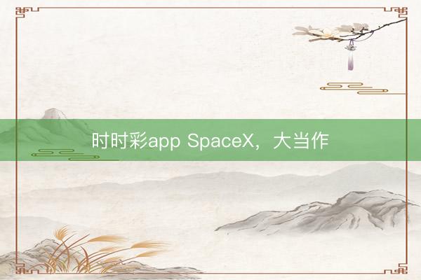 时时彩app SpaceX,大当作